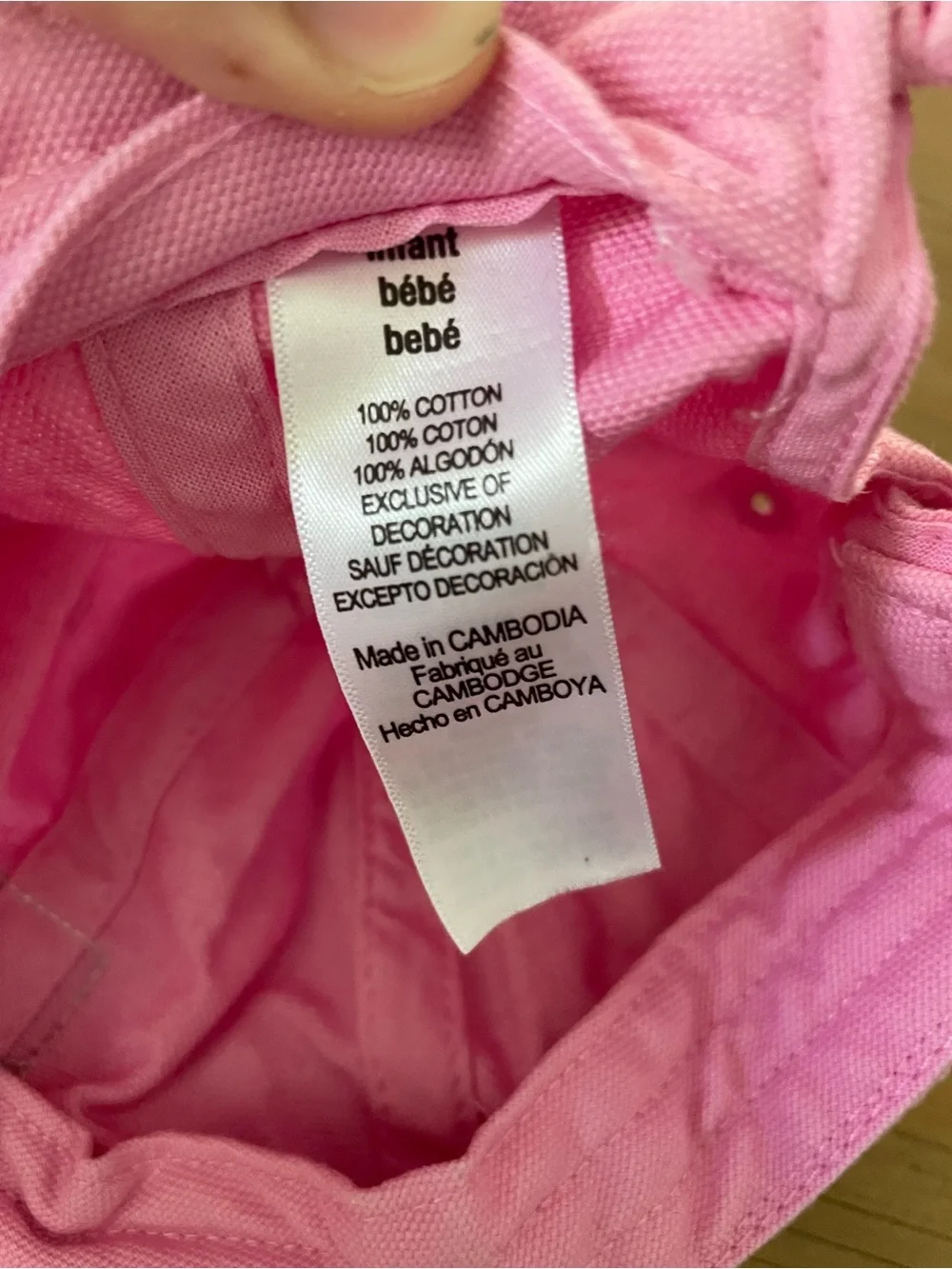 Carhartt Pink Infant Baseball Cap Hat